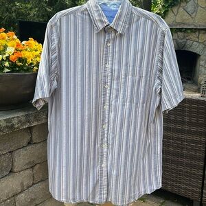 Eddie Bauer 100% cotton vintage wash men’s short sleeve shirt